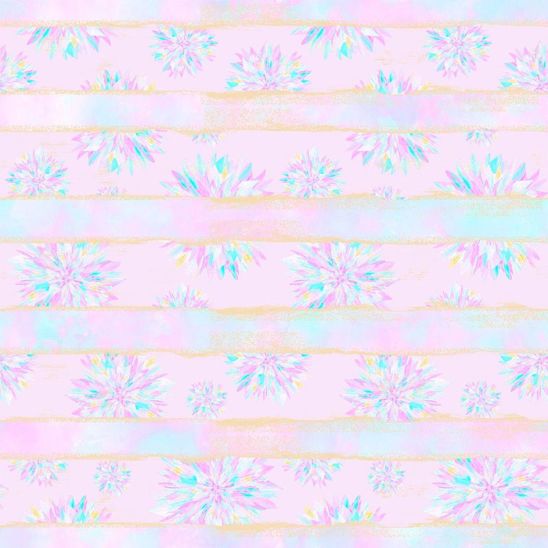 Spring Pastels, Flowers & Stripes Fabric - ineedfabric.com