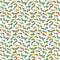Spruce Tree Branches With Ornaments Fabric - White - ineedfabric.com
