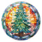 Stained Glass Tree with Lights Fabric Panel - ineedfabric.com