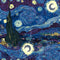 Starry Night Fabric - Dark Blue - ineedfabric.com