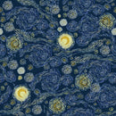 Starry Sky Fabric - Dark Blue - ineedfabric.com