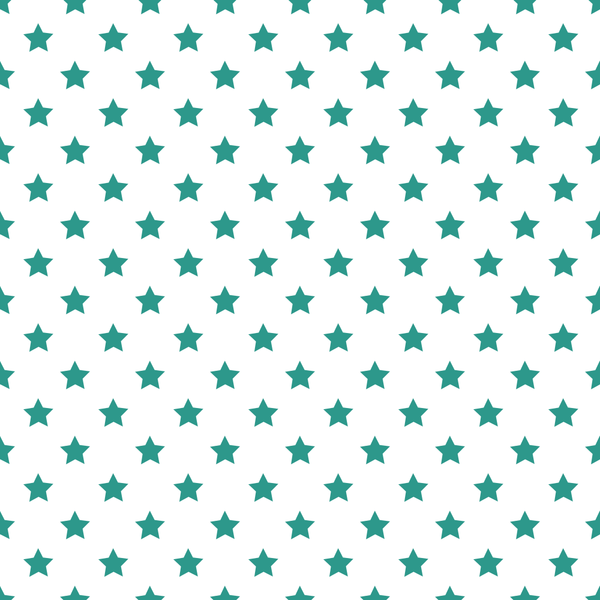 Stars Basics Fabric - Atoll on White - ineedfabric.com