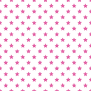 Stars Basics Fabric - Bashful Pink on White - ineedfabric.com