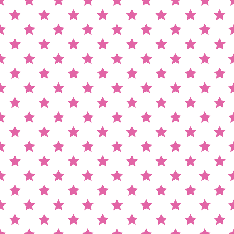 Stars Basics Fabric - Bashful Pink on White - ineedfabric.com