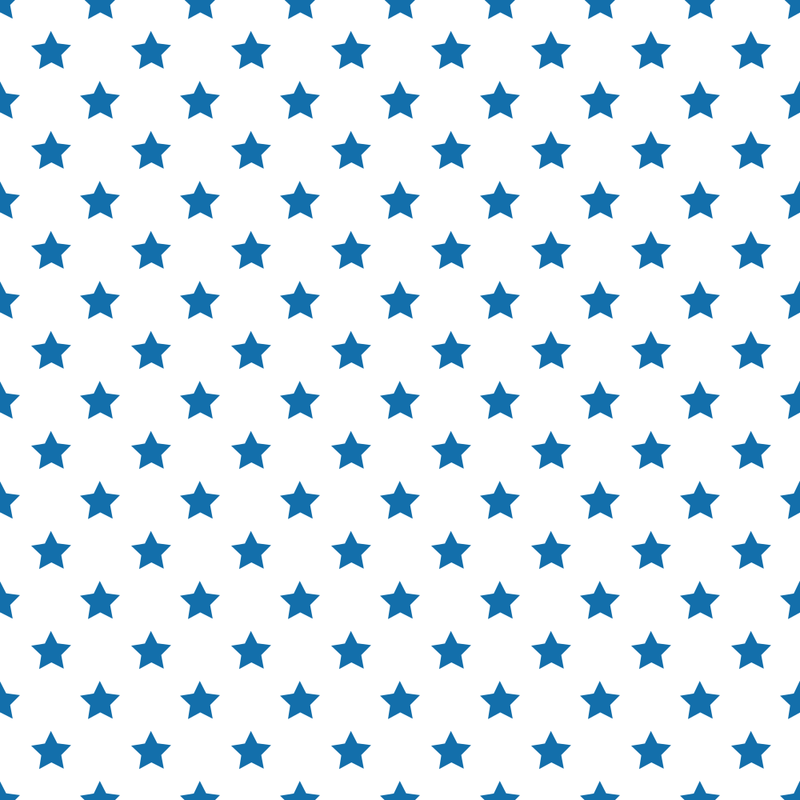 Stars Basics Fabric - Blue on White - ineedfabric.com