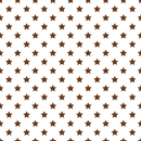 Stars Basics Fabric - Chocolate on White - ineedfabric.com