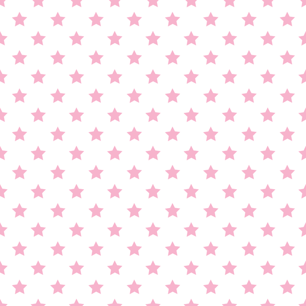 Stars Basics Fabric - Cupid Pink on White - ineedfabric.com