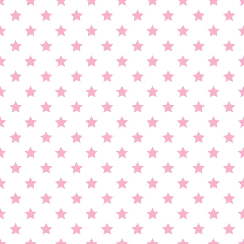 Stars Basics Fabric - Cupid Pink on White - ineedfabric.com