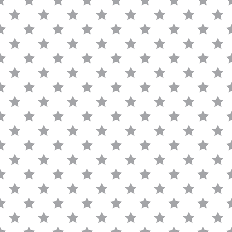 Stars Basics Fabric - Dusty Gray on White - ineedfabric.com