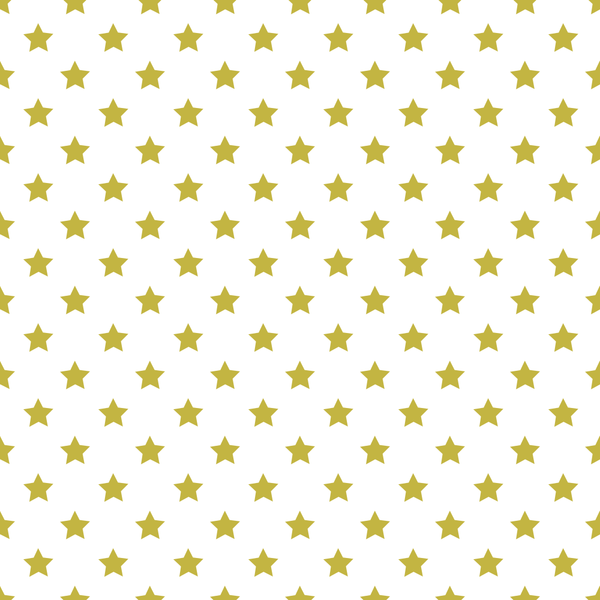 Stars Basics Fabric - Gold on White - ineedfabric.com