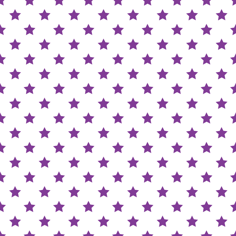 Stars Basics Fabric - Grape on White - ineedfabric.com