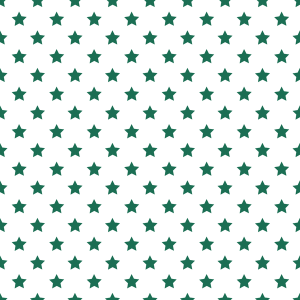 Stars Basics Fabric - Hunter Green on White - ineedfabric.com