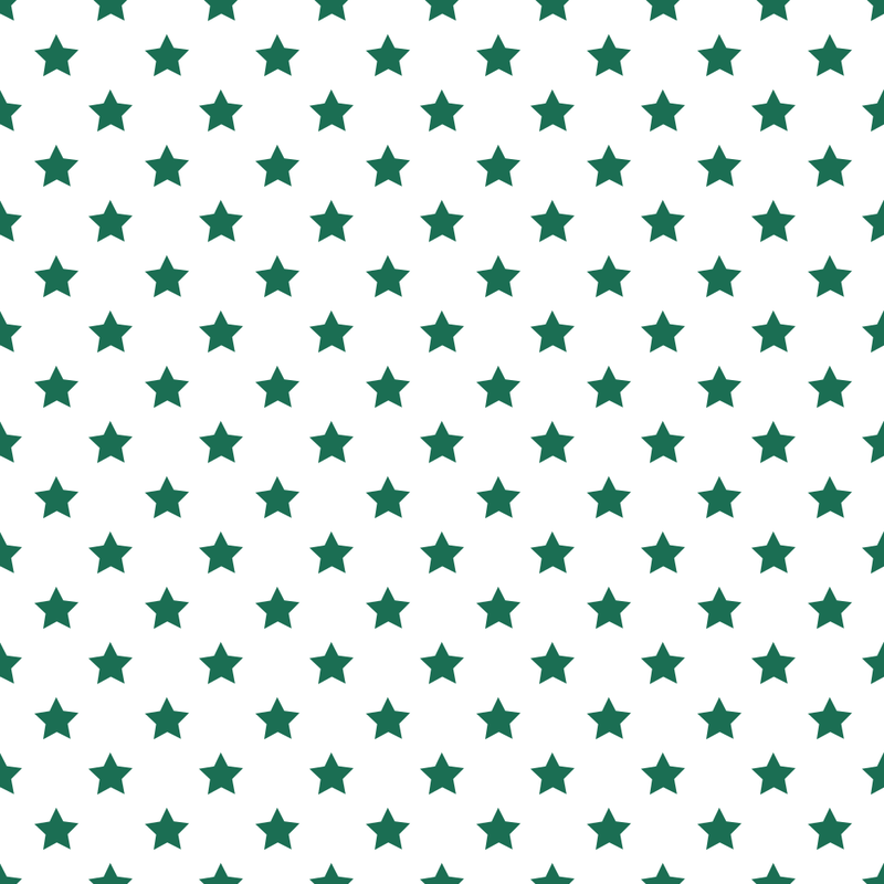 Stars Basics Fabric - Hunter Green on White - ineedfabric.com