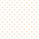 Stars Basics Fabric - Pizazz Peach on White - ineedfabric.com