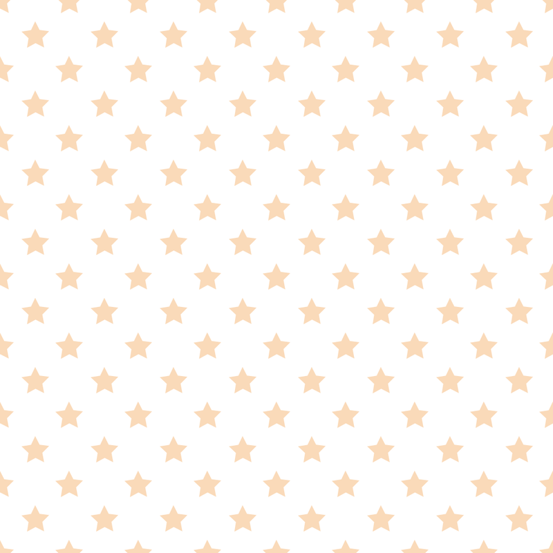 Stars Basics Fabric - Pizazz Peach on White - ineedfabric.com