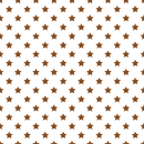 Stars Basics Fabric - Russet on White - ineedfabric.com
