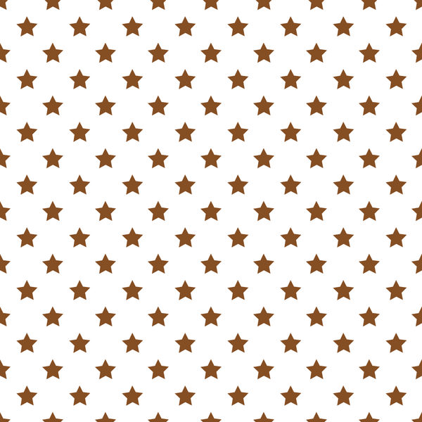 Stars Basics Fabric - Russet on White - ineedfabric.com