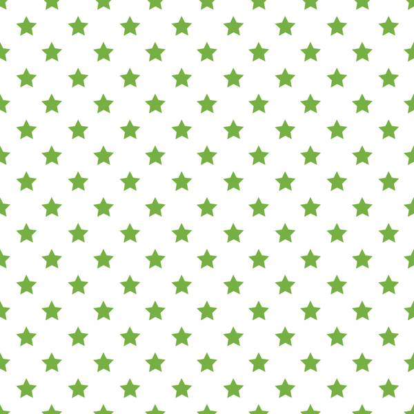 Stars Basics Fabric - Spring Green on White - ineedfabric.com