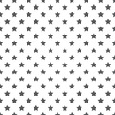 Stars Basics Fabric - Steel Gray on White - ineedfabric.com