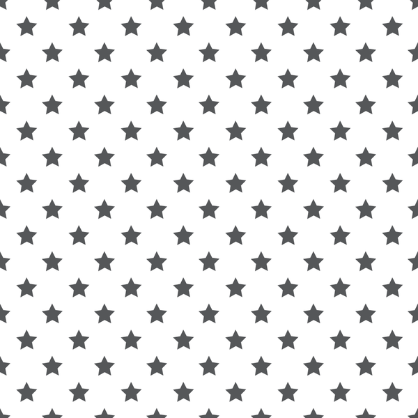 Stars Basics Fabric - Steel Gray on White - ineedfabric.com