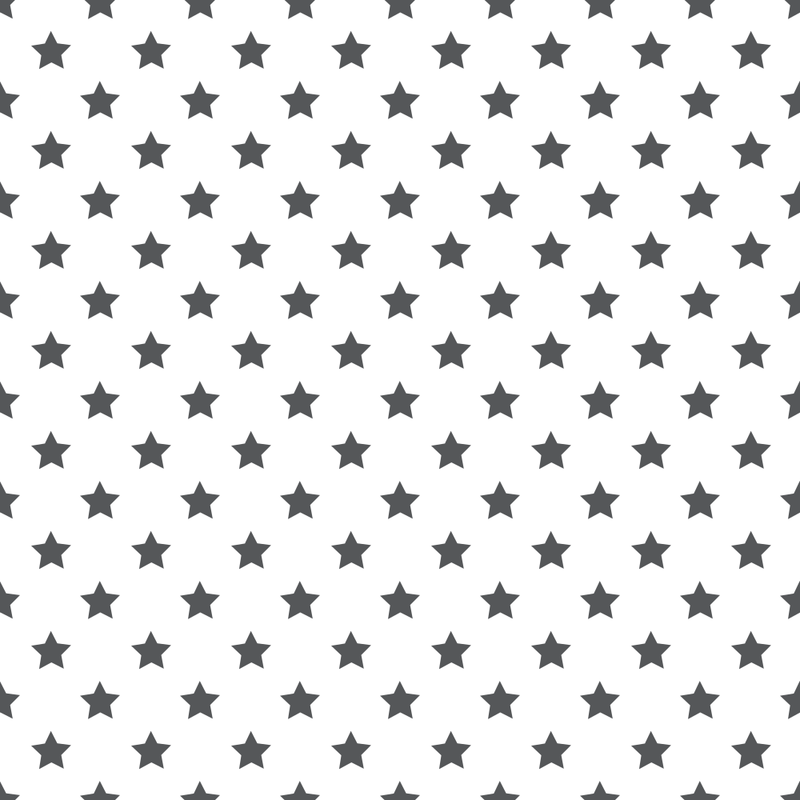 Stars Basics Fabric - Steel Gray on White - ineedfabric.com