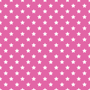 Stars Basics Fabric - White on Bashful Pink - ineedfabric.com