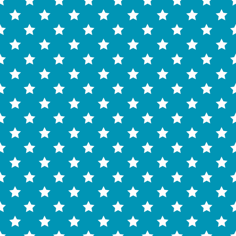 Stars Basics Fabric - White on Cerulean Blue - ineedfabric.com