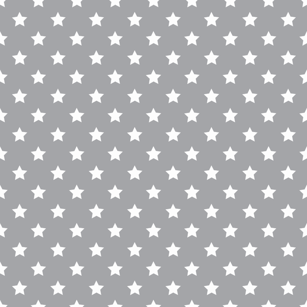 Stars Basics Fabric - White on Dusty Gray - ineedfabric.com