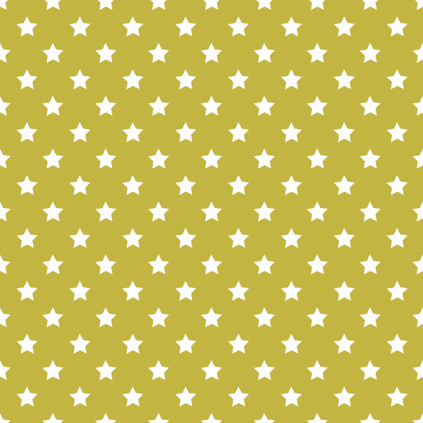 Stars Basics Fabric - White on Gold - ineedfabric.com