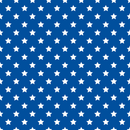 Stars Basics Fabric - White on Navy Blue - ineedfabric.com