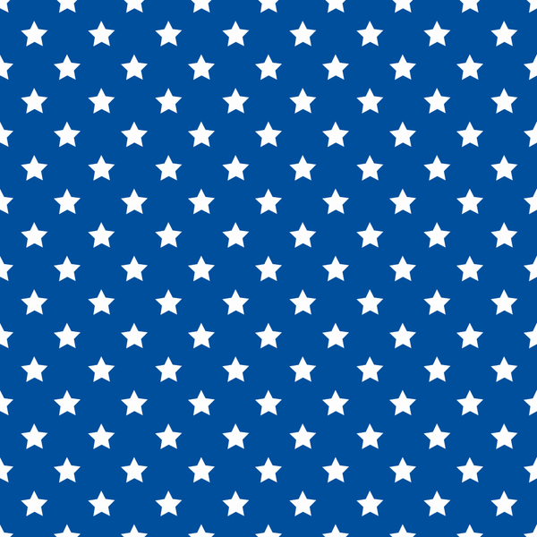 Stars Basics Fabric - White on Navy Blue - ineedfabric.com