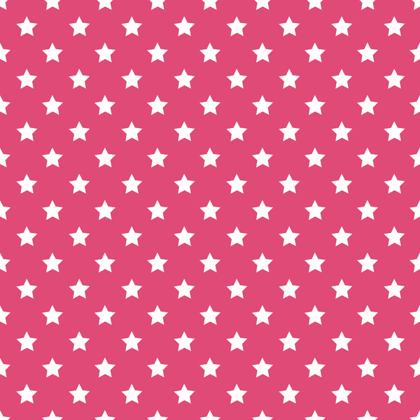 Stars Basics Fabric - White on Pink Carmine - ineedfabric.com