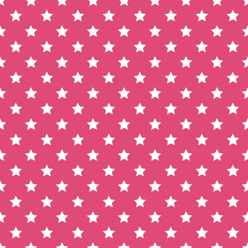 Stars Basics Fabric - White on Pink Carmine - ineedfabric.com