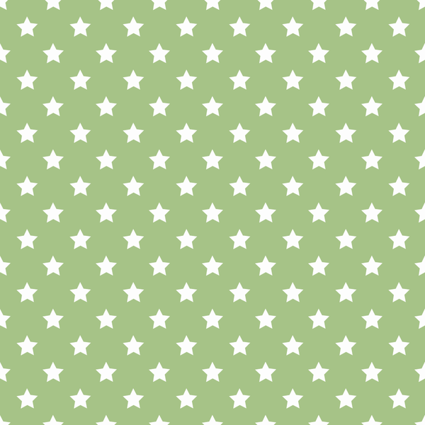 Stars Basics Fabric - White on Pistachio Green - ineedfabric.com