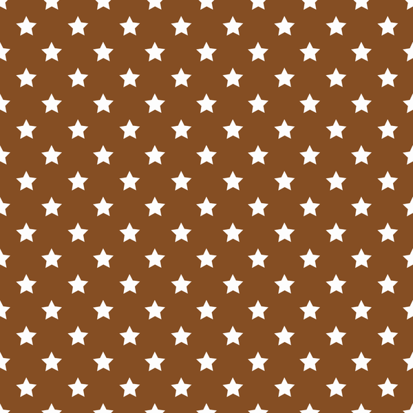 Stars Basics Fabric - White on Russet - ineedfabric.com