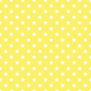 Stars Basics Fabric - White on Yellow - ineedfabric.com