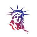 Statue of Liberty Head Fabric Panel - Multi - ineedfabric.com