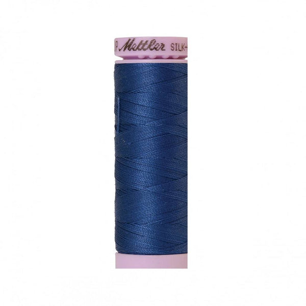 Steel Blue Silk-Finish 50wt Solid Cotton Thread - 164yd - ineedfabric.com