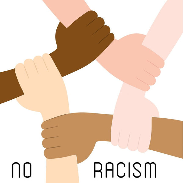 Stop Racism Together Icon Fabric Panel - ineedfabric.com