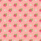 Strawberries on Dots Fabric - Pink - ineedfabric.com
