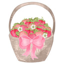 Strawberry Basket Fabric Panel - ineedfabric.com