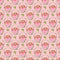 Strawberry Baskets on Dots Fabric - Light Pink - ineedfabric.com