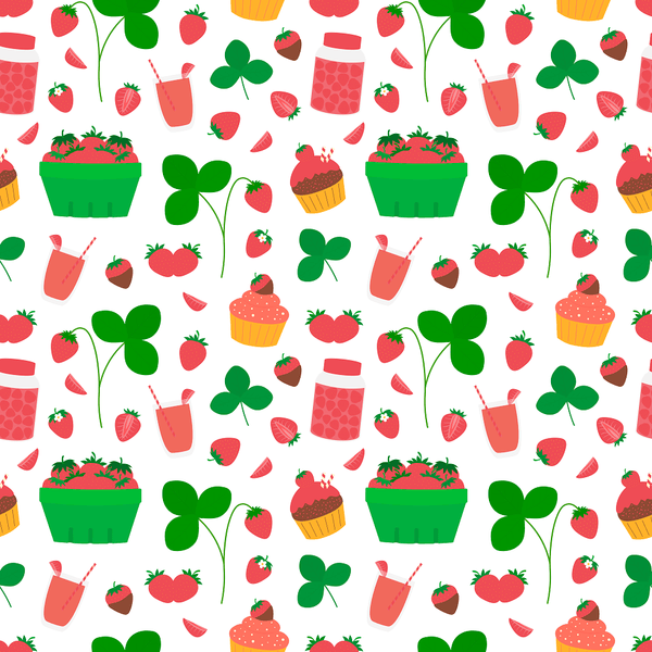 Strawberry Patch Allover Fabric - ineedfabric.com