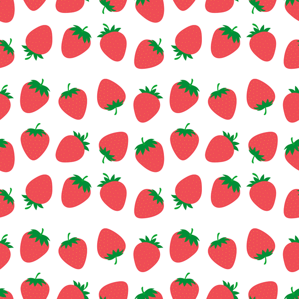 Strawberry Patch Large Strawberries Fabric - ineedfabric.com