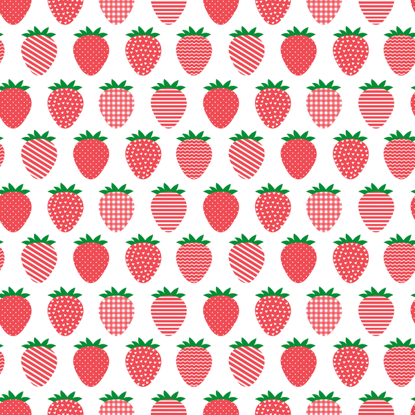 Strawberry Patch Patterned Strawberries Fabric - ineedfabric.com