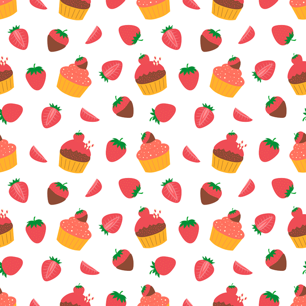Strawberry Patch Shortcake Fabric - ineedfabric.com