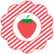 Strawberry Patch Stripes Fabric Panel - ineedfabric.com