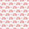 Strawberry Rainbows on Hearts Fabric - White - ineedfabric.com