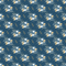 Striped Winter Berry Fabric - Navy - ineedfabric.com