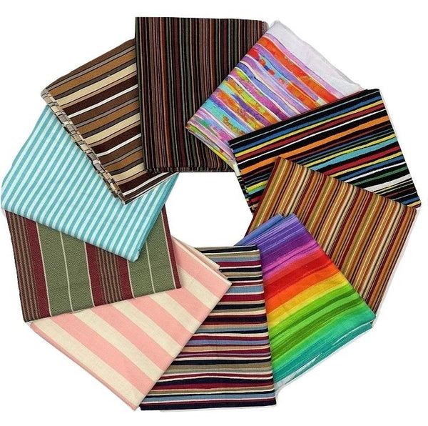 Stripes Fat Quarter Bundle - 5pk - ineedfabric.com